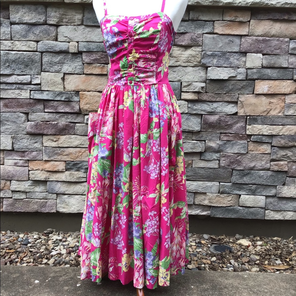 Laura Ashley vintage garden party sundress size 12